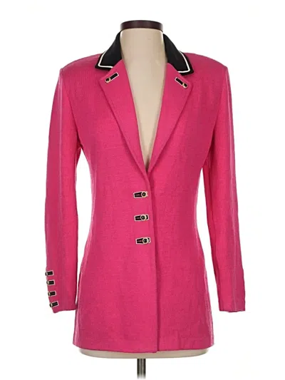 Pre-owned St. John Collection By Marie Gray Blazer Jacket In Pink