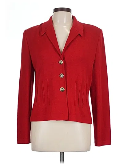 Pre-owned St. John Collection By Marie Gray Blazer Jacket In Red