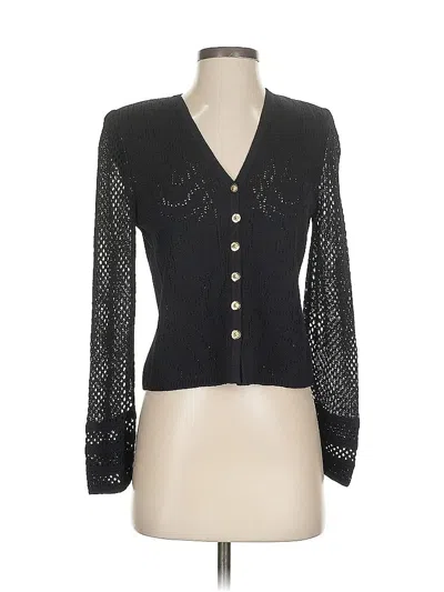 Pre-owned St. John Collection By Marie Gray Cardigan Sweater In Black
