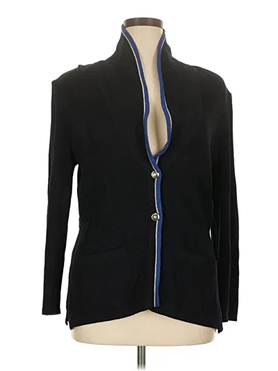 Pre-owned St. John Collection By Marie Gray Cardigan Sweater In Black