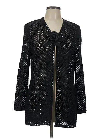 St. John Collection By Marie Gray Cardigan Sweater In Black