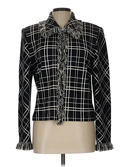 Pre-owned St. John Collection By Marie Gray Cardigan Sweater In Black
