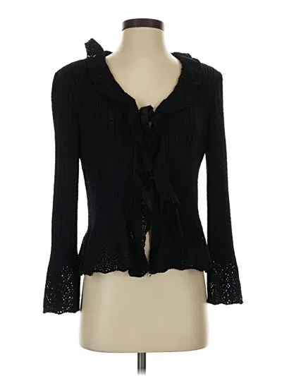 Pre-owned St. John Collection By Marie Gray Cardigan Sweater In Black