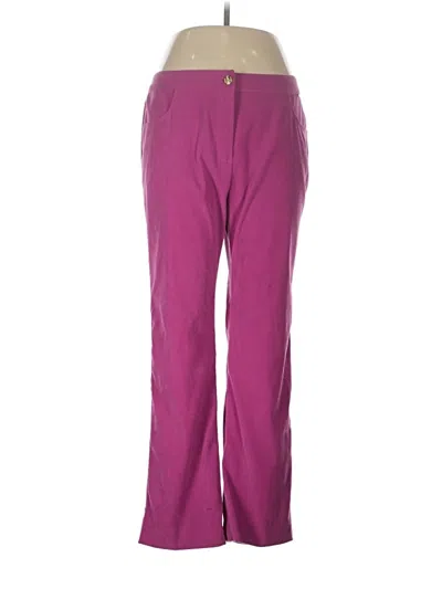 Pre-owned St. John Collection By Marie Gray Casual Pants In Purple