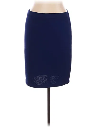 Pre-owned St. John Collection By Marie Gray Casual Skirt In Blue