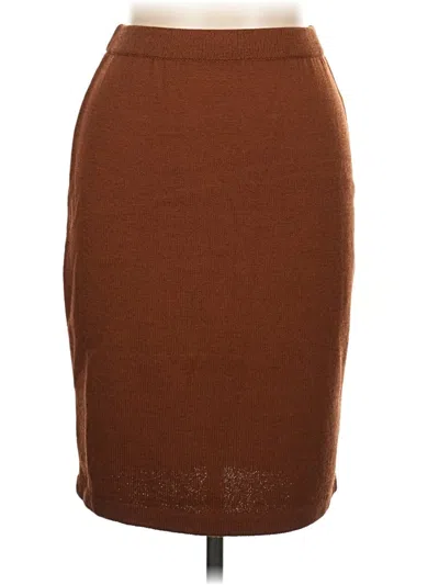 Pre-owned St. John Collection By Marie Gray Casual Skirt In Brown