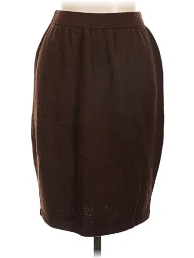 Pre-owned St. John Collection By Marie Gray Casual Skirt In Brown