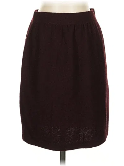Pre-owned St. John Collection By Marie Gray Casual Skirt In Burgundy