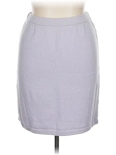 Pre-owned St. John Collection By Marie Gray Casual Skirt In Gray