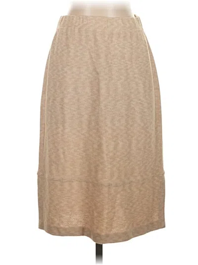 Pre-owned St. John Collection By Marie Gray Casual Skirt In Tan