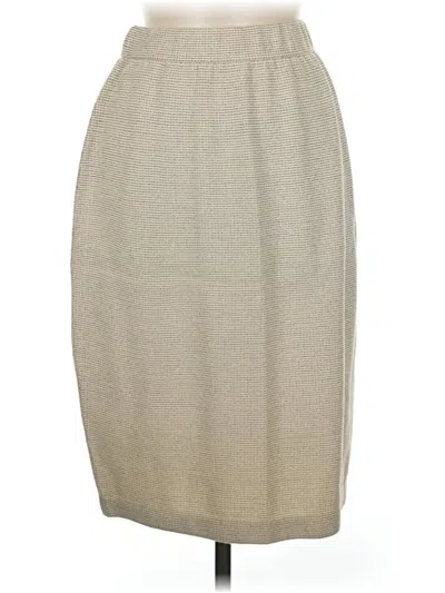 Pre-owned St. John Collection By Marie Gray Casual Skirt In Tan
