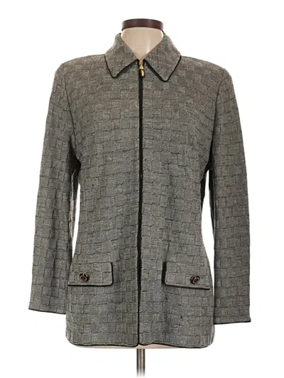 Pre-owned St. John Collection By Marie Gray Coat In Gray