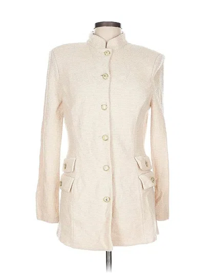 Pre-owned St. John Collection By Marie Gray Coat In White