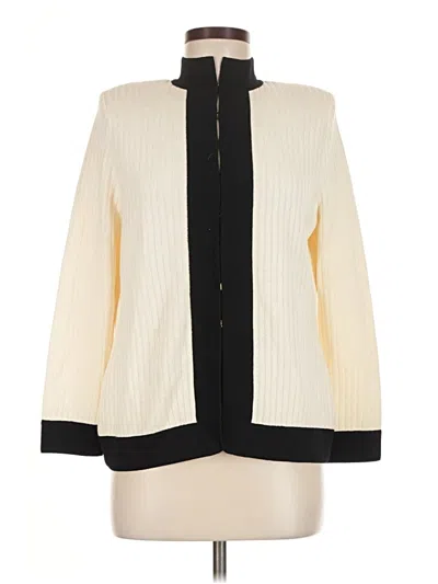 Pre-owned St. John Collection By Marie Gray Coat In White