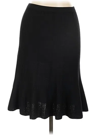 Pre-owned St. John Collection By Marie Gray Formal Skirt In Black