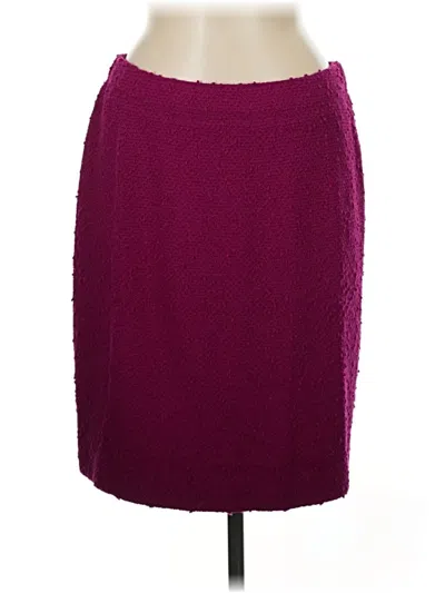 Pre-owned St. John Collection By Marie Gray Formal Skirt In Burgundy