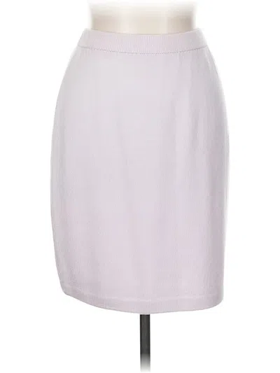 Pre-owned St. John Collection By Marie Gray Formal Skirt In Gray