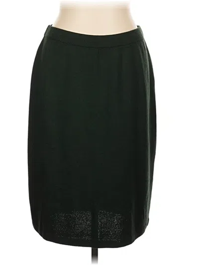Pre-owned St. John Collection By Marie Gray Formal Skirt In Green