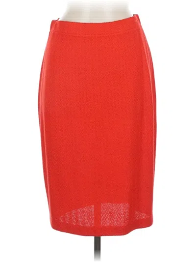 Pre-owned St. John Collection By Marie Gray Formal Skirt In Red