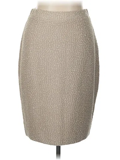 Pre-owned St. John Collection By Marie Gray Formal Skirt In Tan