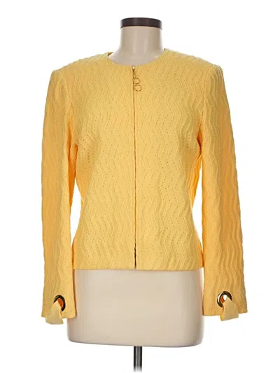 Pre-owned St. John Collection By Marie Gray Jacket In Yellow