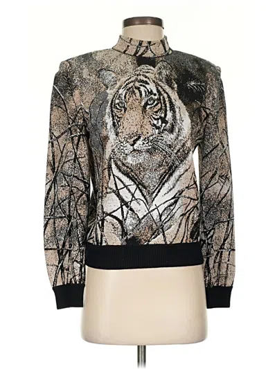 Pre-owned St. John Collection By Marie Gray Pullover Sweater In Black