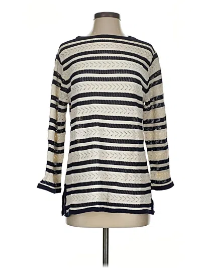 Pre-owned St. John Collection By Marie Gray Pullover Sweater In Ivory