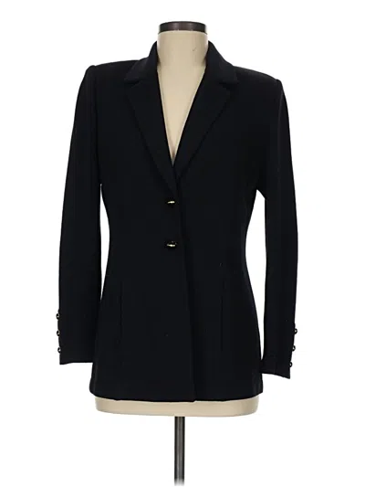 Pre-owned St. John Collection By Marie Gray St. John By Marie Gray Blazer Jacket In Black