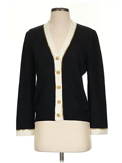 Pre-owned St. John Collection By Marie Gray St. John By Marie Gray Cardigan Sweater In Black