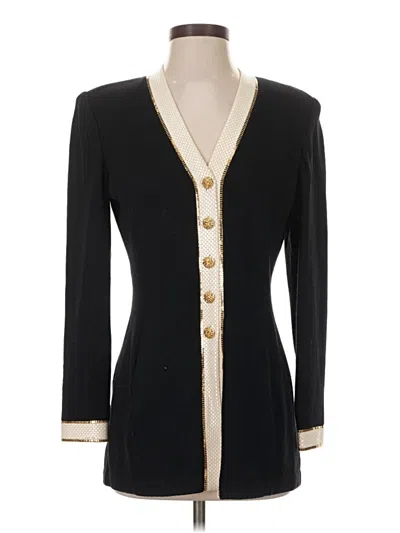 Pre-owned St. John Collection By Marie Gray St. John By Marie Gray Cardigan Sweater In Black