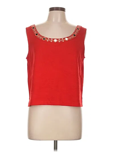Pre-owned St. John Collection By Marie Gray St. John By Marie Gray Cardigan Sweater In Red