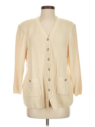 Pre-owned St. John Collection By Marie Gray St. John By Marie Gray Cardigan Sweater In Tan