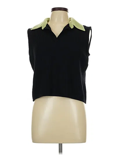 Pre-owned St. John Collection By Marie Gray St. John By Marie Gray Sleeveless T-shirt In Black