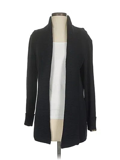 Pre-owned St. John Collection By Marie Gray St. John By Marie Gray Wool Cardigan Sweater In Black