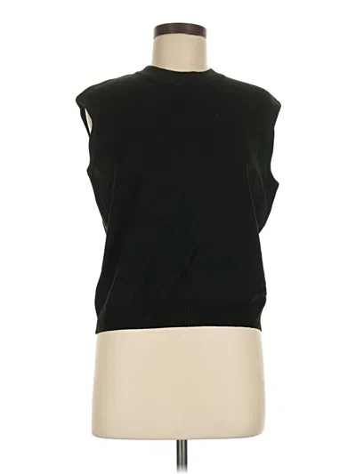 Pre-owned St. John Collection By Marie Gray Sweater Vest In Black