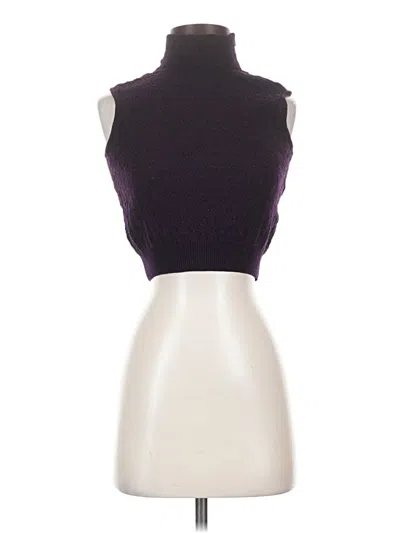 Pre-owned St. John Collection By Marie Gray Sweater Vest In Purple