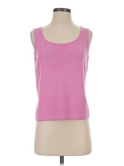 Pre-owned St. John Collection By Marie Gray Tank Top Pink Strapless Neckline Tops