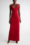 St John St. John Collection Embellished Milano Knit Gown