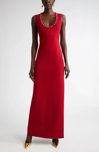St John St. John Collection Embellished Milano Knit Gown