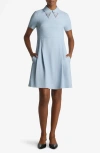 St John St. John Collection Embellished Point Collar A-line Dress
