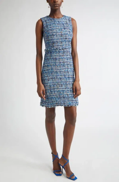 St John St. John Collection Eyelash Tweed Sheath Dress