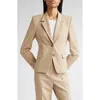 St John St. John Collection Heathered Stretch Suiting Blazer In Neutral