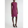 St John St. John Collection Honeycomb Tweed Sleeveless Sheath Dress In Pink