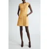 St John St. John Collection Italian Slubbed Tweed Knit A-line Dress In Sonora/ Dune Multi