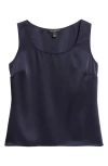 St John Liquid Satin Tank Top In Midnight