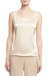 St John St. John Collection Liquid Satin Tank In Neutral