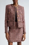 St John St. John Collection Metallic Eyelash Tweed Jacket