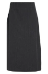 St John Bonded Mouline Tweed Crop Collared Jacket In Shadow