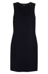 St John St. John Collection Santiago Knit Scoop Neck Sleeveless Dress In Midnight