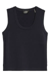 St John Silk Tank Top In Midnight